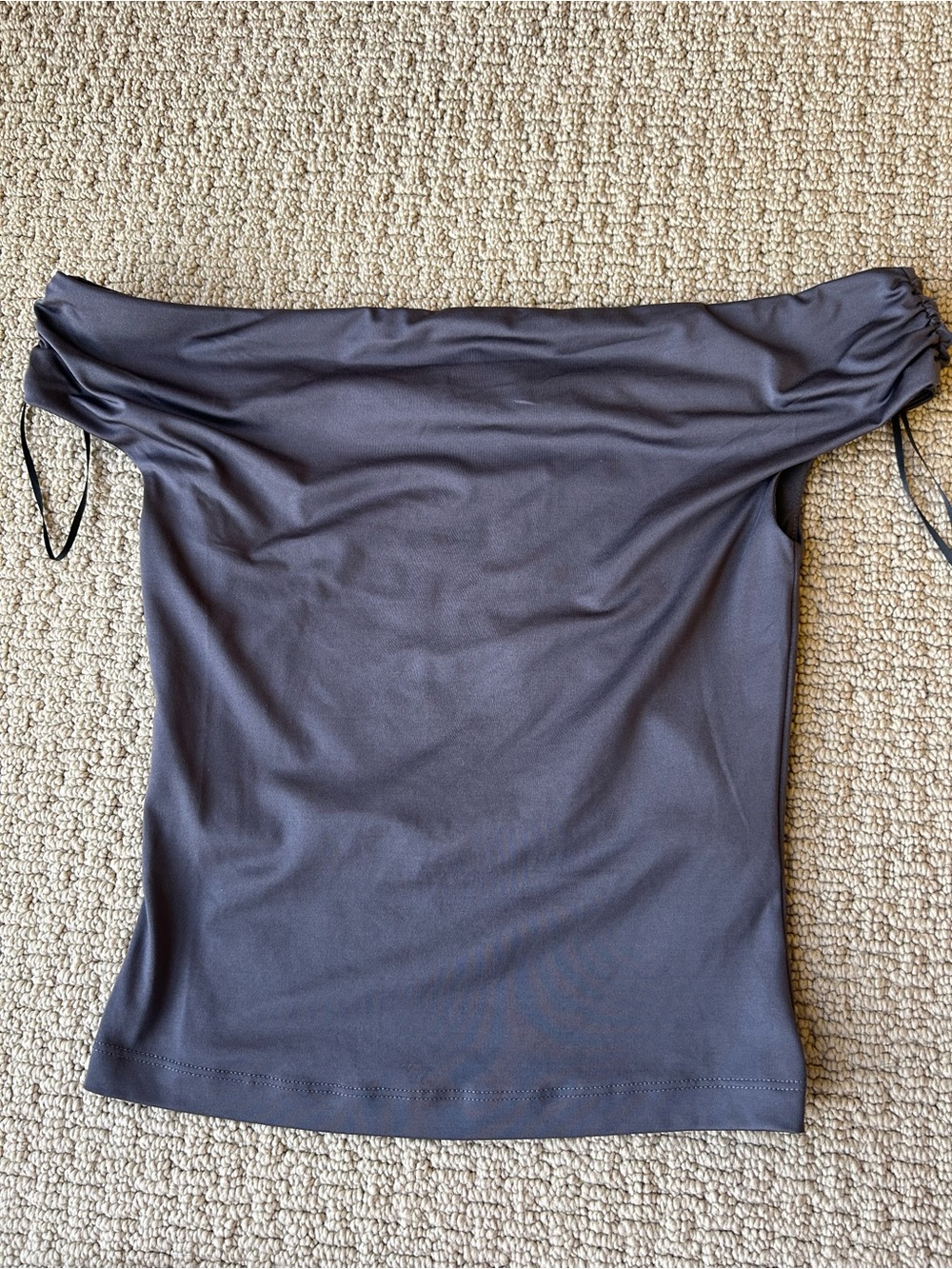 H&M Off-Shoulder Top in Gray